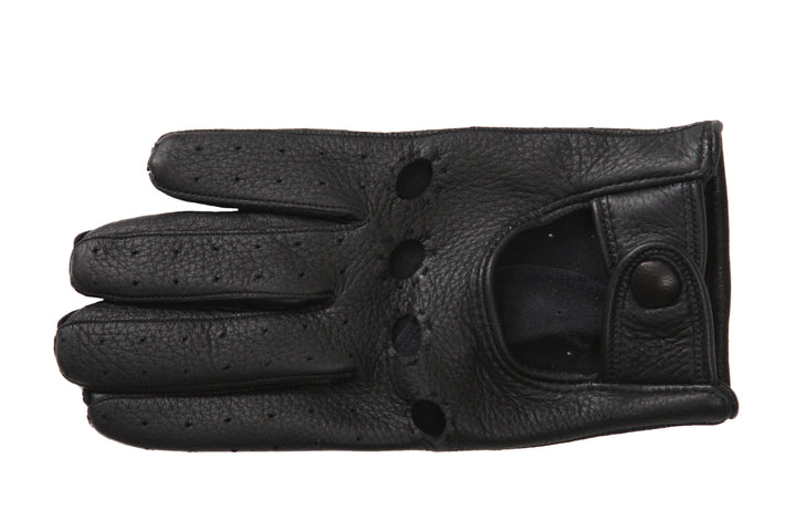 メローラ メンズ手袋◇ディアスキンドライビンググローブ◇ブラック