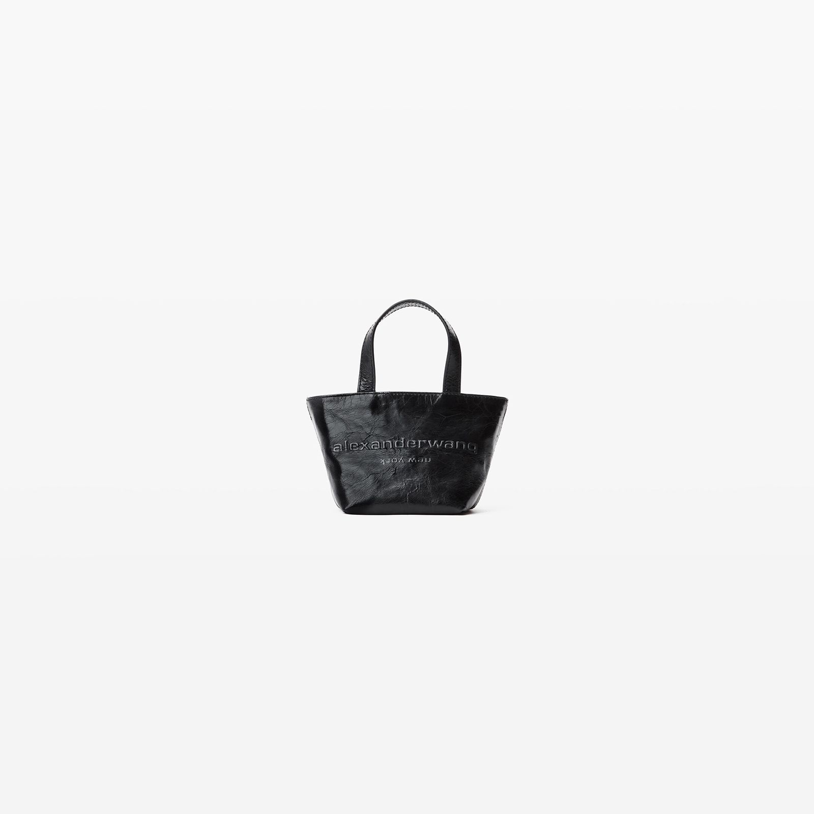 alexander wang - PUNCH MINI TOTE W/ STRAP / クラックルパテント