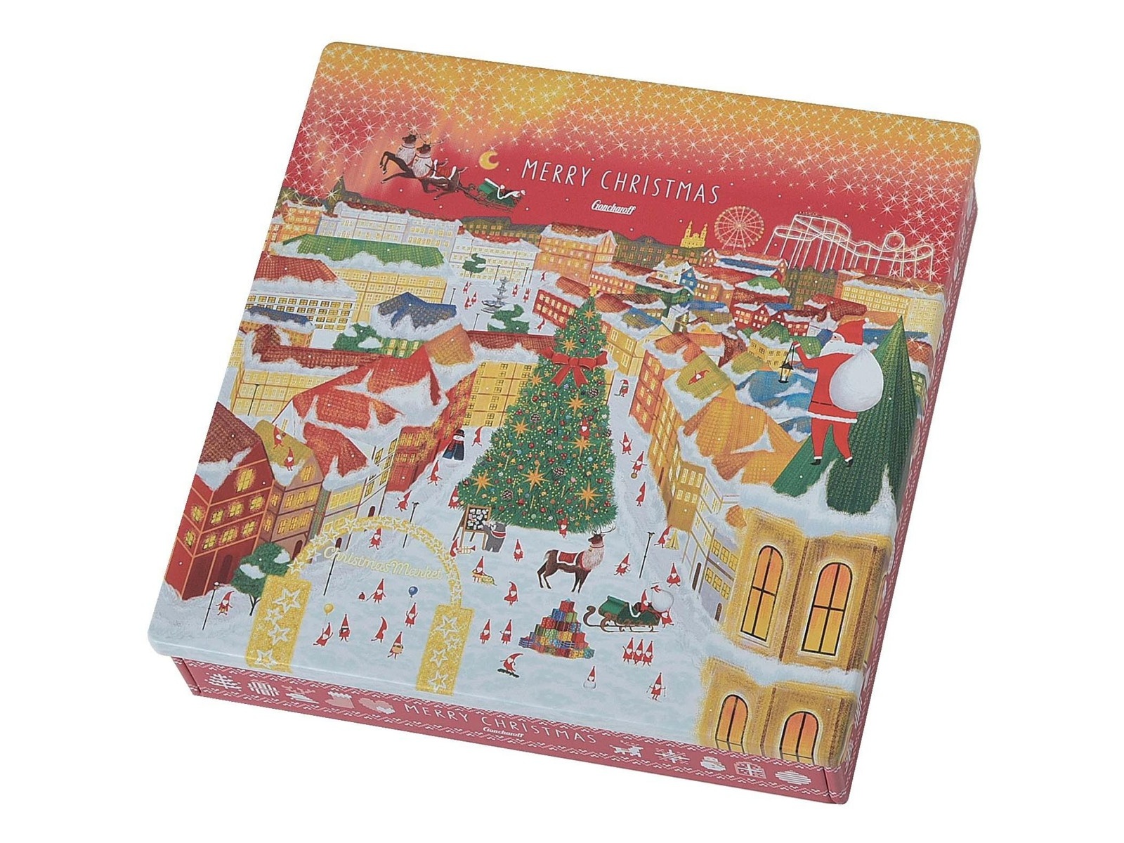 ゴンチャロフ クリスマスアソートチョコレート 1缶（11コ入