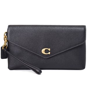 COACH】コーチ グラブタンレザー リストレット クラッチ ポーチ