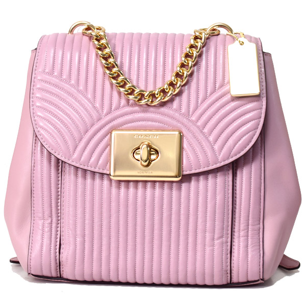 COACH】コーチ カーフレザー アート デコ キルティング キャシディ