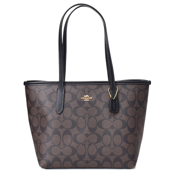 COACH】コーチ コーティングキャンバス レザー シグネチャー ミニ