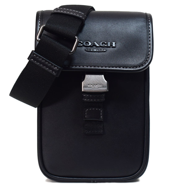COACH】コーチ スマホショルダー メンズ バッグ カーフレザー レーサー