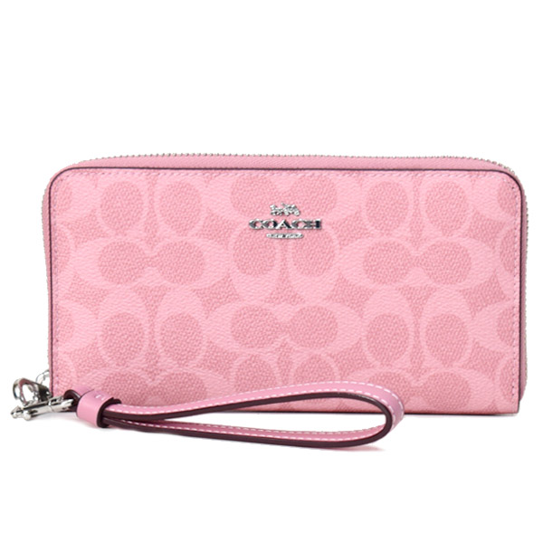 COACH】コーチ 長財布 コーティングキャンバス レザー シグネチャー