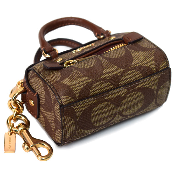 COACH】コーチ コーティングキャンバス シグネチャー ミニ ローワン