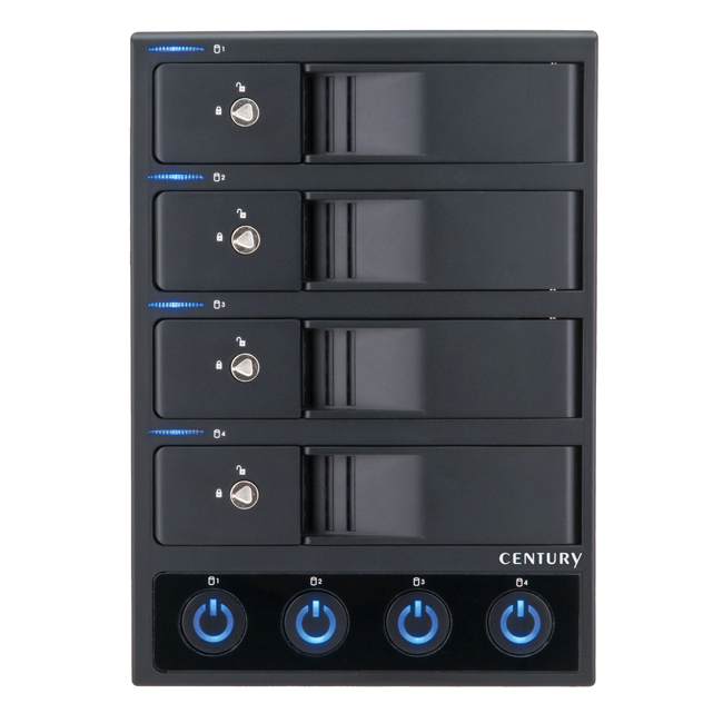 内蔵用3.5インチHDDをむきだしの“裸“のまま使える外付け多段型HDD