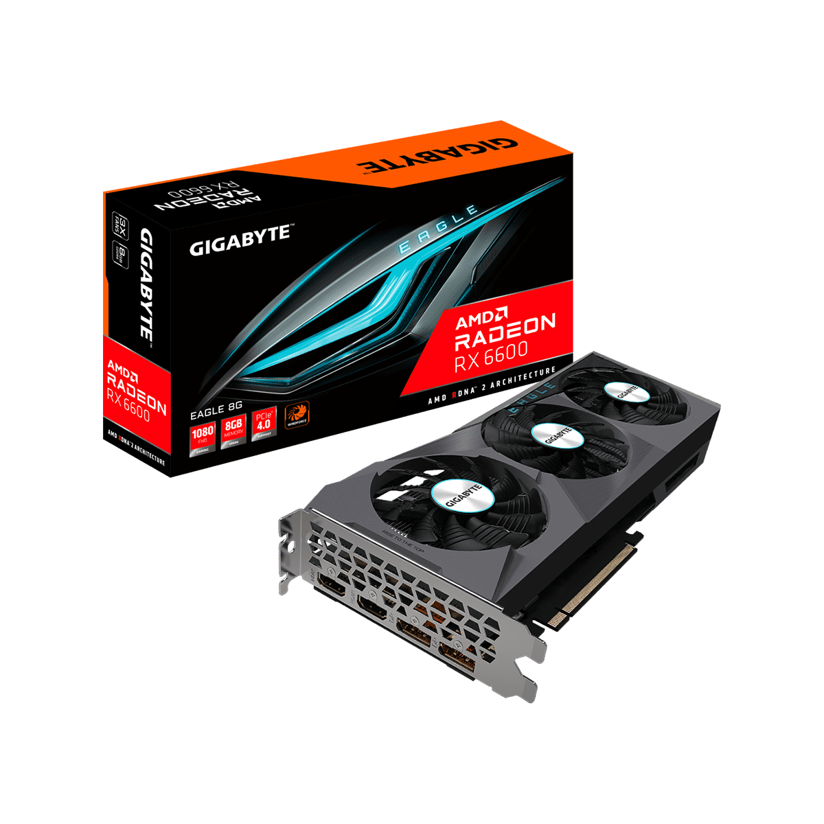 GV-R66EAGLE-8GD | GIGABYTE(ギガバイト) Radeon RX 6600 搭載