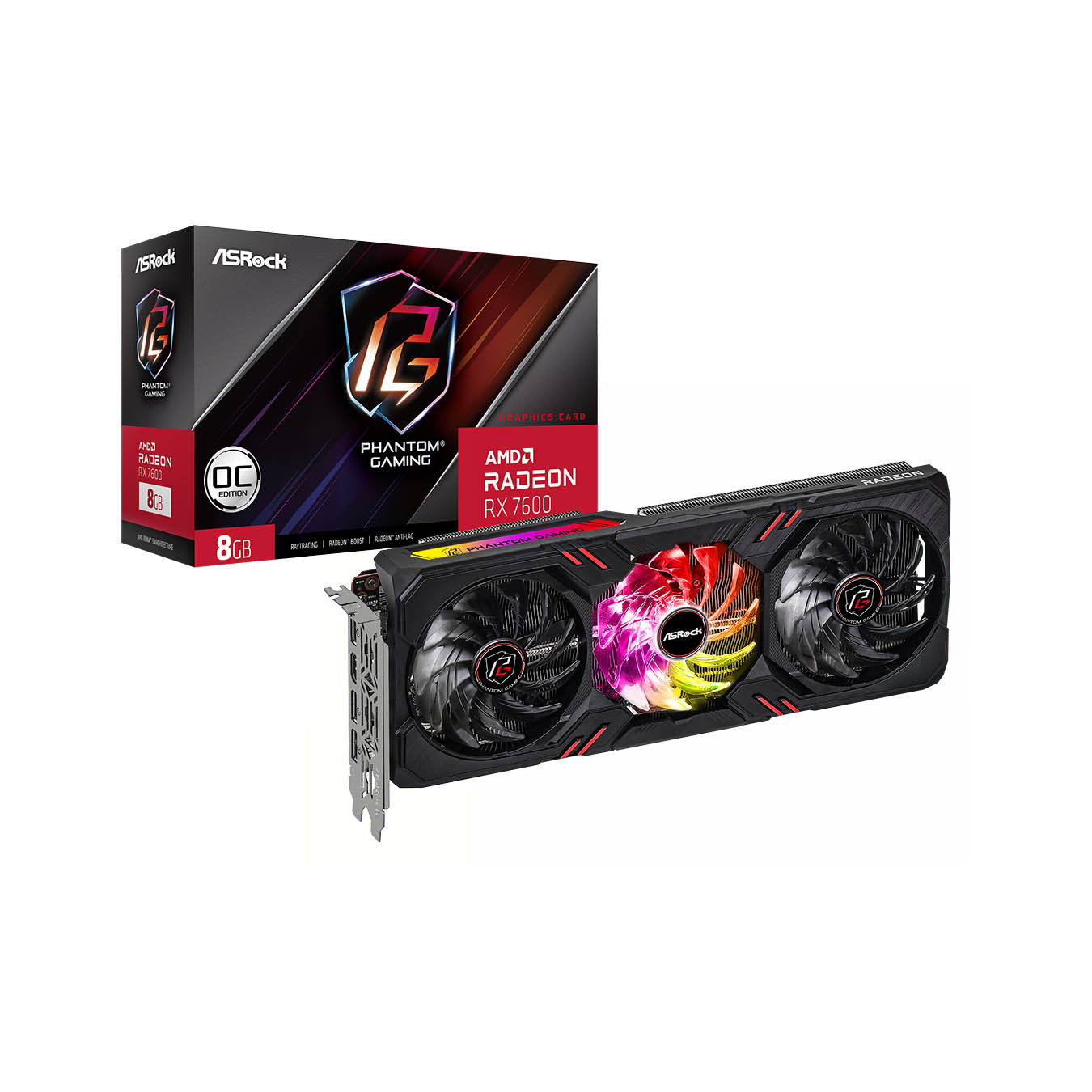 RX7600 PG 8GO | ASRock(アスロック) Radeon RX 7600 搭載