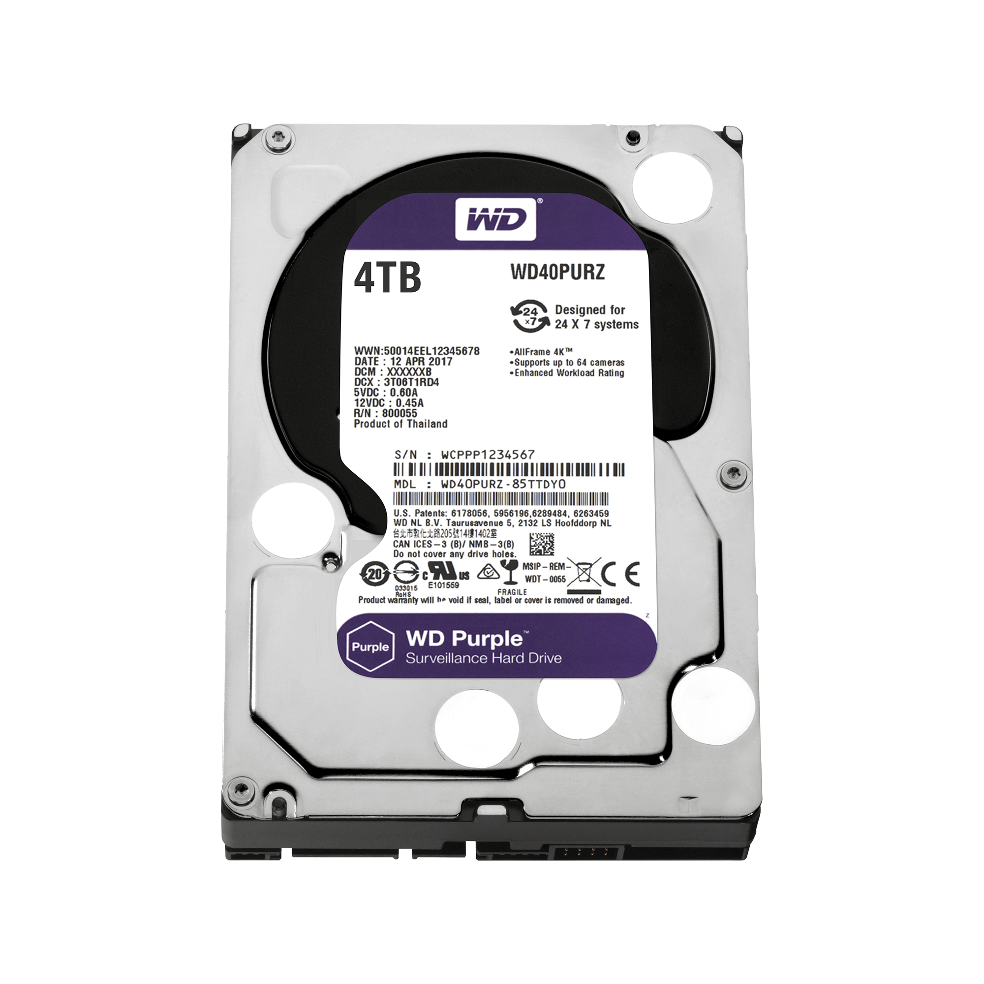 WD40PURZ | WD40PURZ | WesternDigital WD Purple セキュリティ