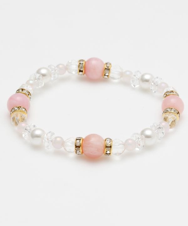 光輝清淡ピンクオパールブレスレット(PINK OPAL): 『岩座(いわくら