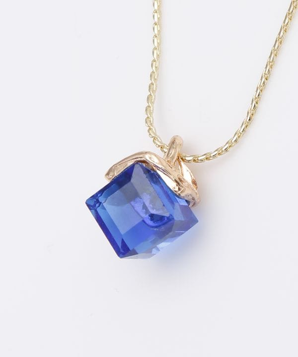 チェコガラスカットガラスネックレス(BLUE): 『欧州航路』