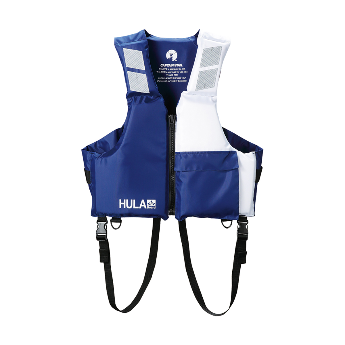 HULA ライフジャケット TypeD M (ネイビー×ホワイト) - アウトドア