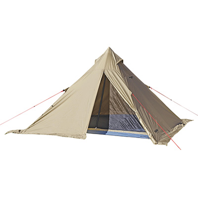 トレッカー ワンポールテント レクタ270UV（カーキ） - アウトドア