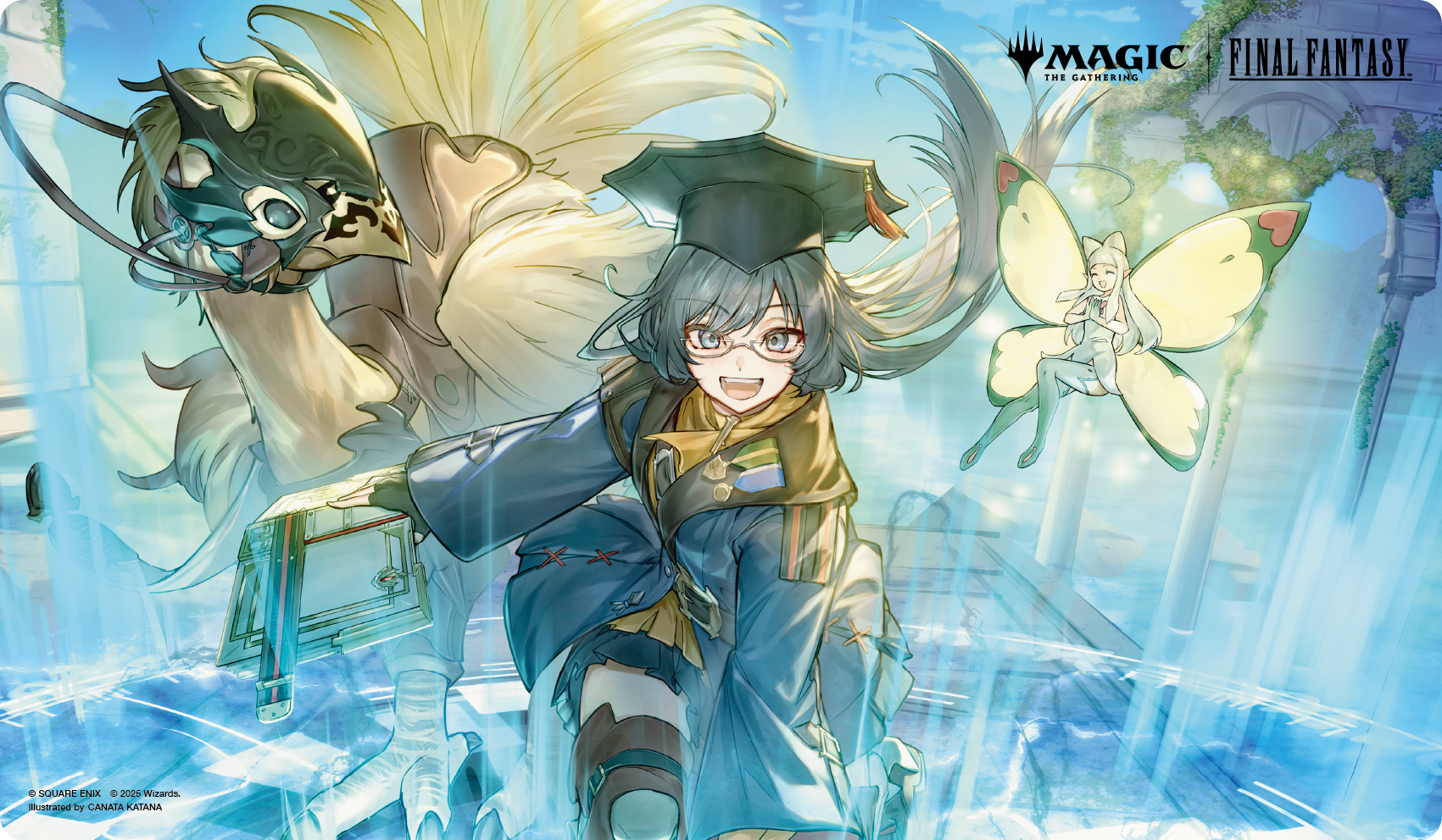 プレイマット「瞬唱の魔道士（FFリーグ）」《-》【プレイマット】