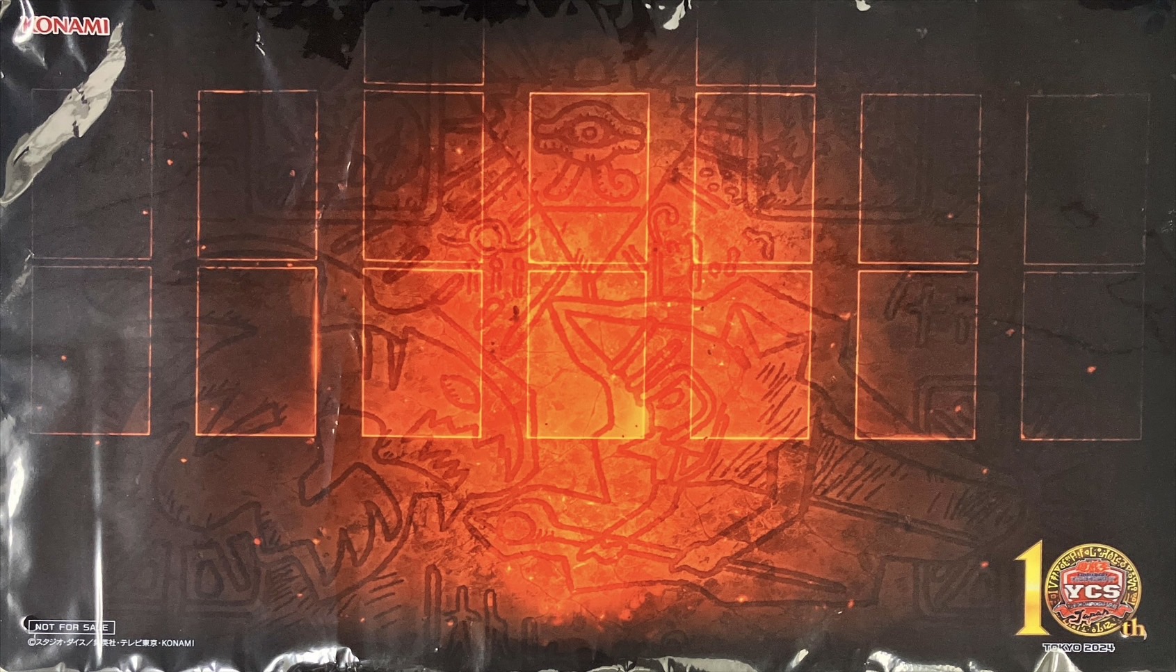 プレイマット『石板赤(YCSJ2024TOKYO上位賞)』【-】{-}《プレイマット》