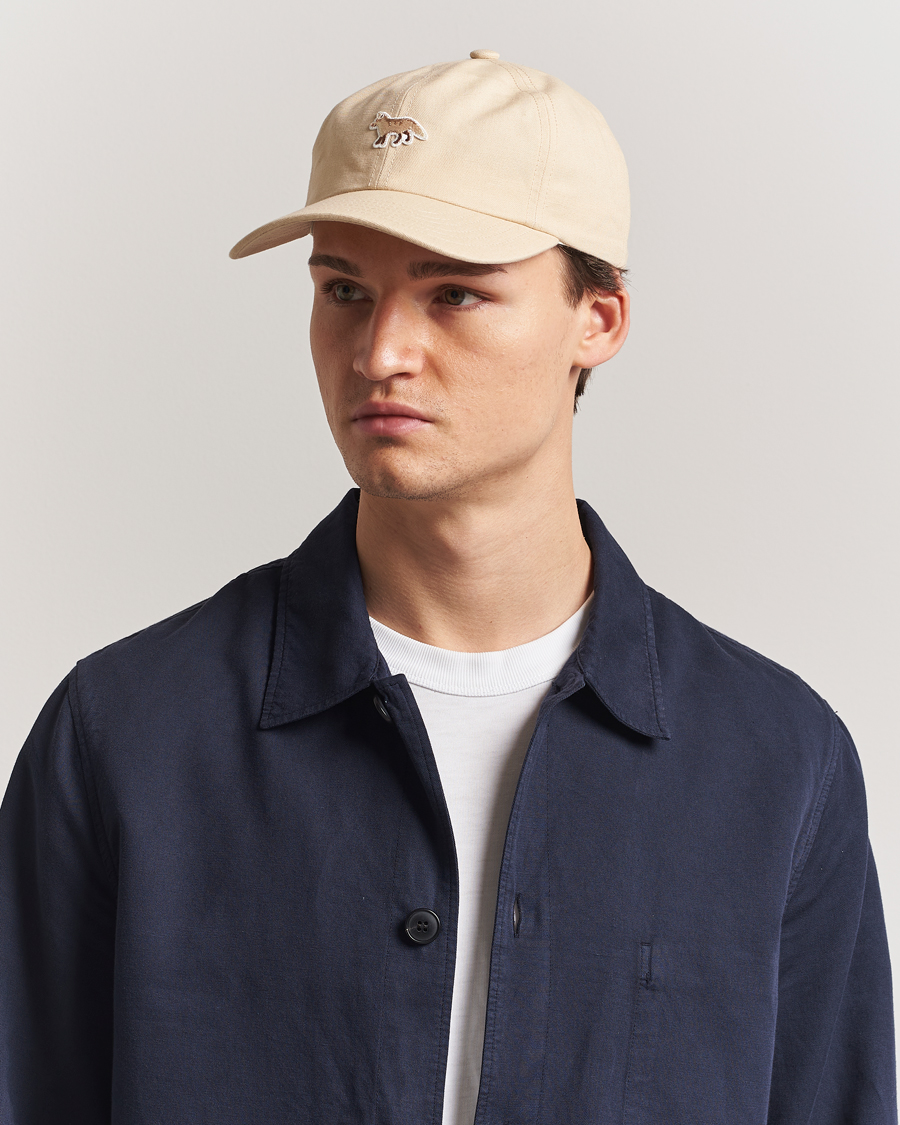 Maison Kitsuné Baby Fox 6 Panel Cap Marble at CareOfCarl.com