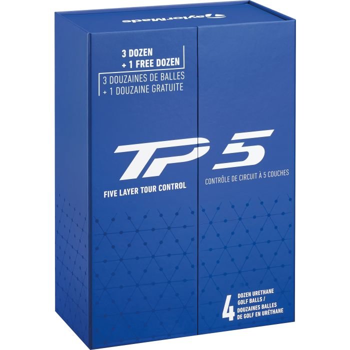TaylorMade TP5 4 Dozen Box Golf Balls 2025 - Carl's Golfland