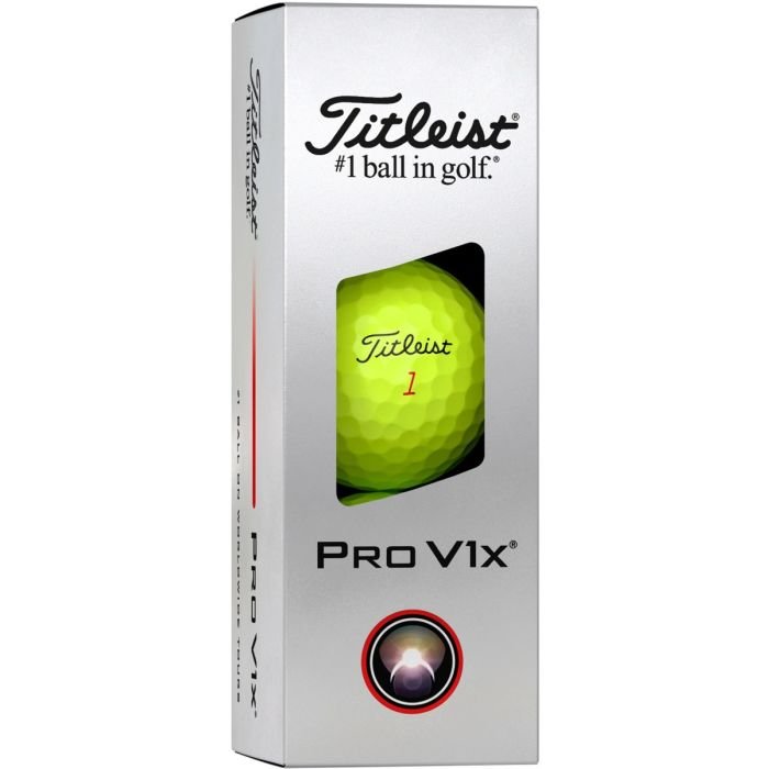 Titleist Pro V1x Yellow Golf Balls - Carl's Golfland