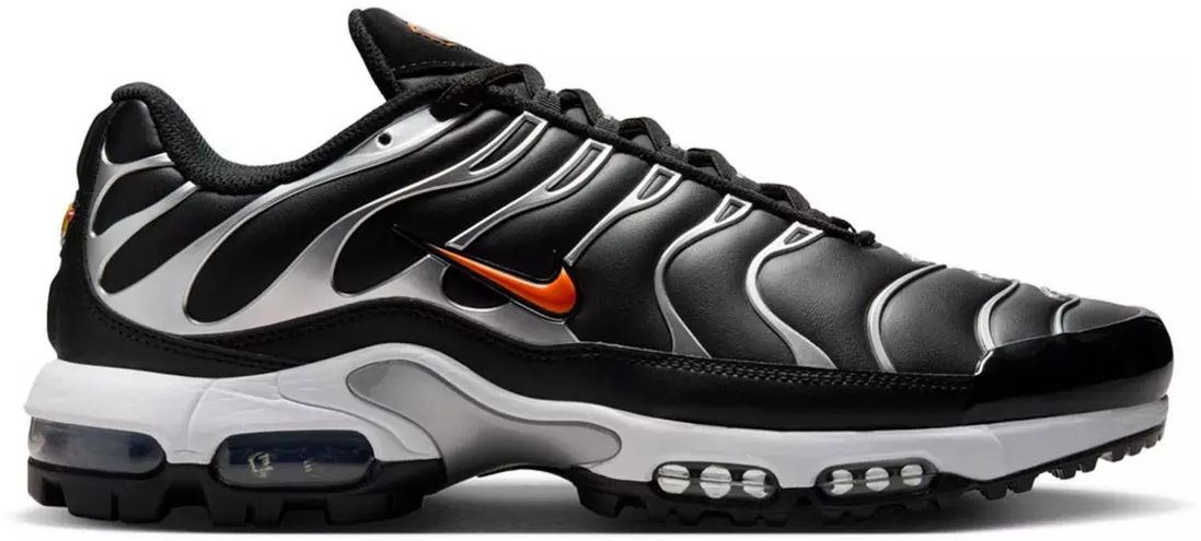 Nike Air Max Plus G Golf Shoes Black/Metallic Silver/Total Orange
