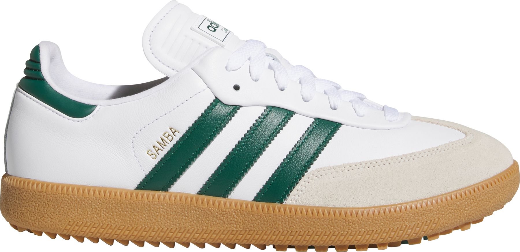 adidas Samba Spikeless Golf Shoes Cloud White/Collegiate Green/Gum