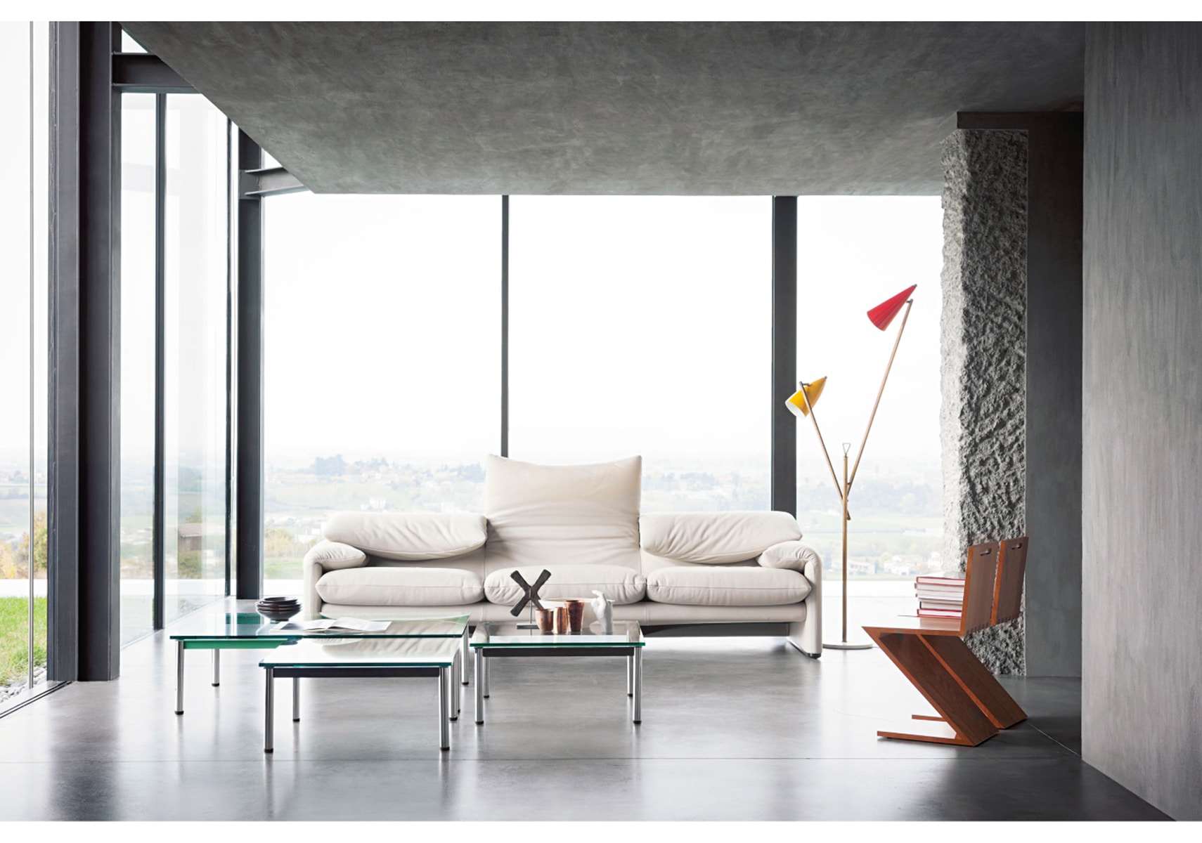 Cassina（カッシーナ）675-3P MARALUNGAマラルンガソファ 3人掛