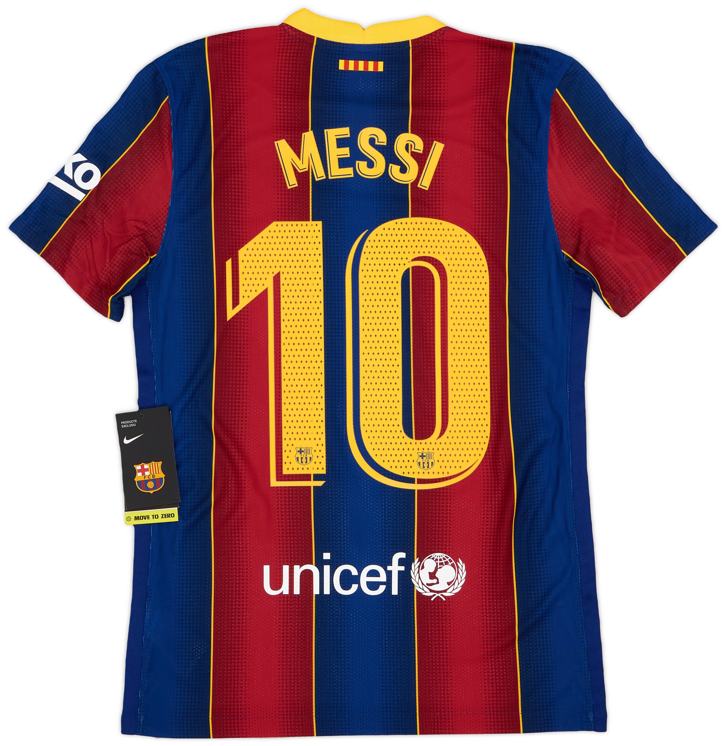 2020-21 Barcelona Authentic Home Shirt Messi #10