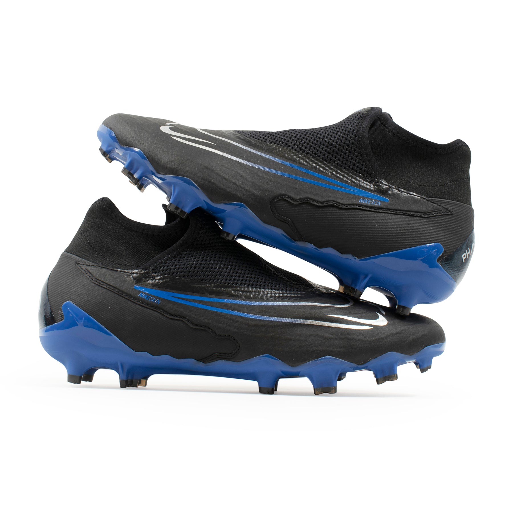 Nike Phantom GX Pro DF Black Blue FG – Classic Soccer Cleats