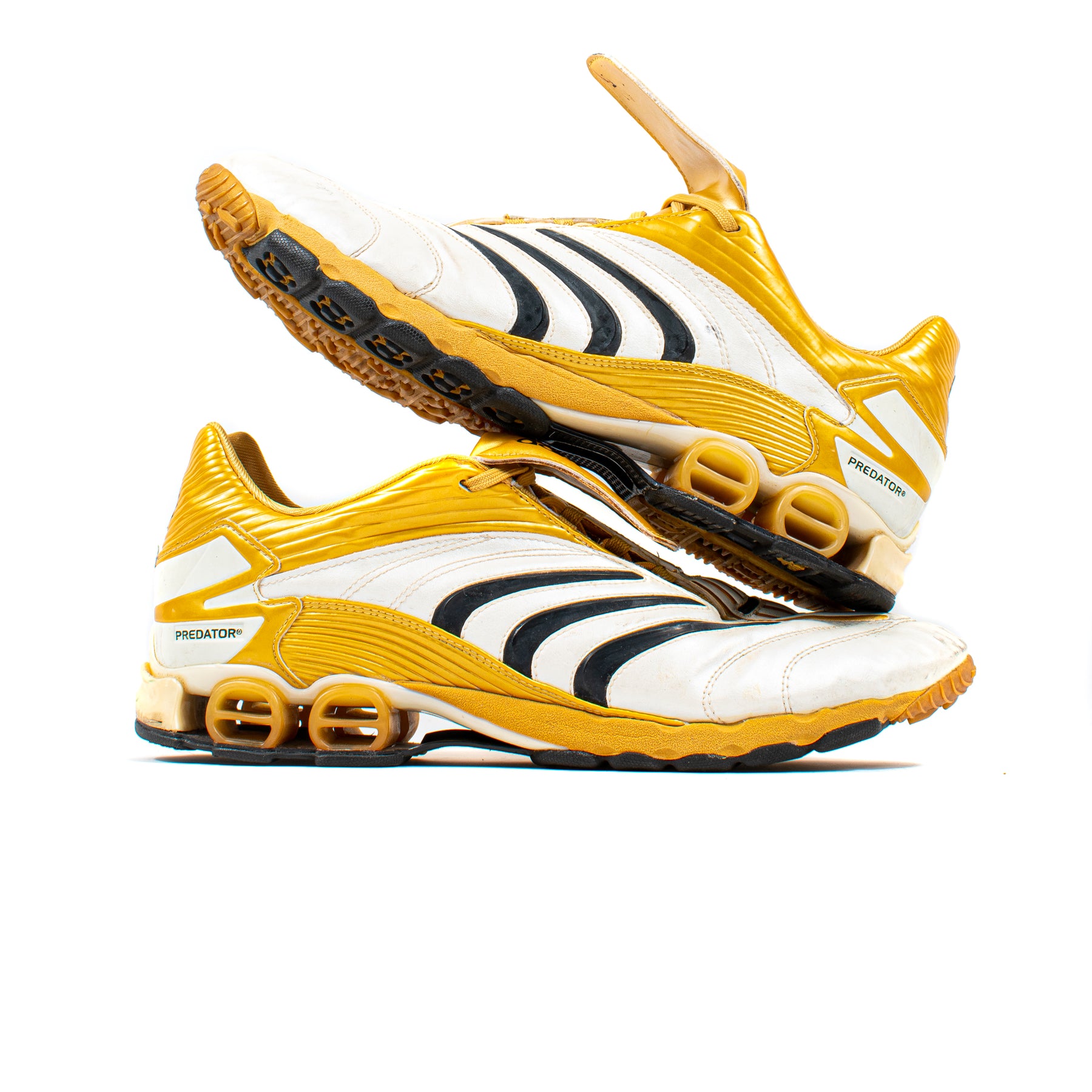 Adidas Predator Absolute A3 White Gold Turf – Classic Soccer Cleats