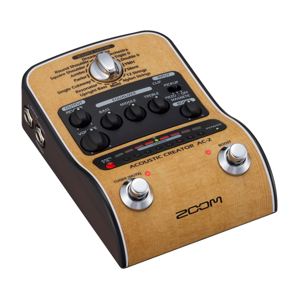 ZOOM AC-2 Acoustic Creator アコースティックギター用プリアンプ