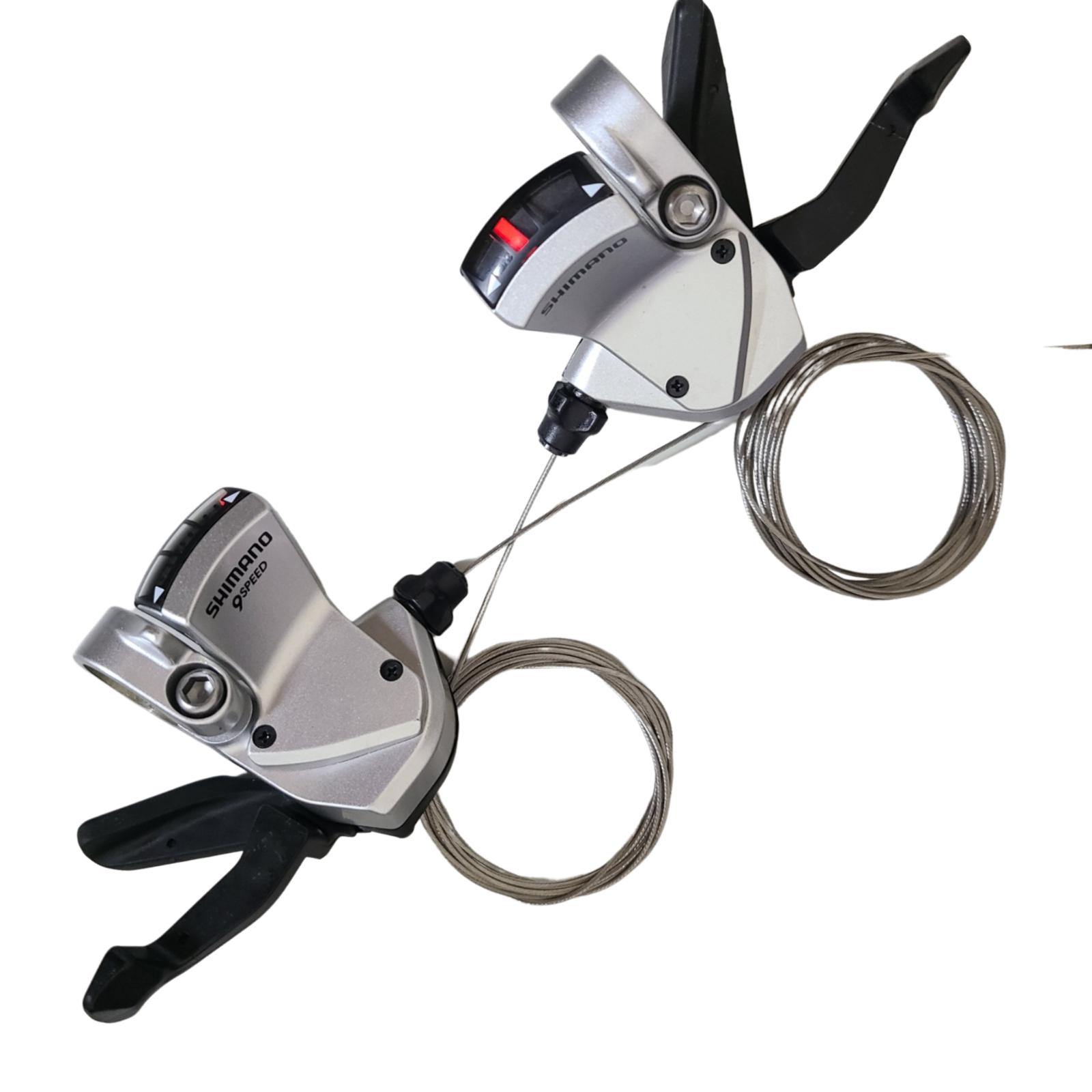 Shimano SL-R440 Road Bike Flat Silver Shifters 2 3 x 9 speed Right