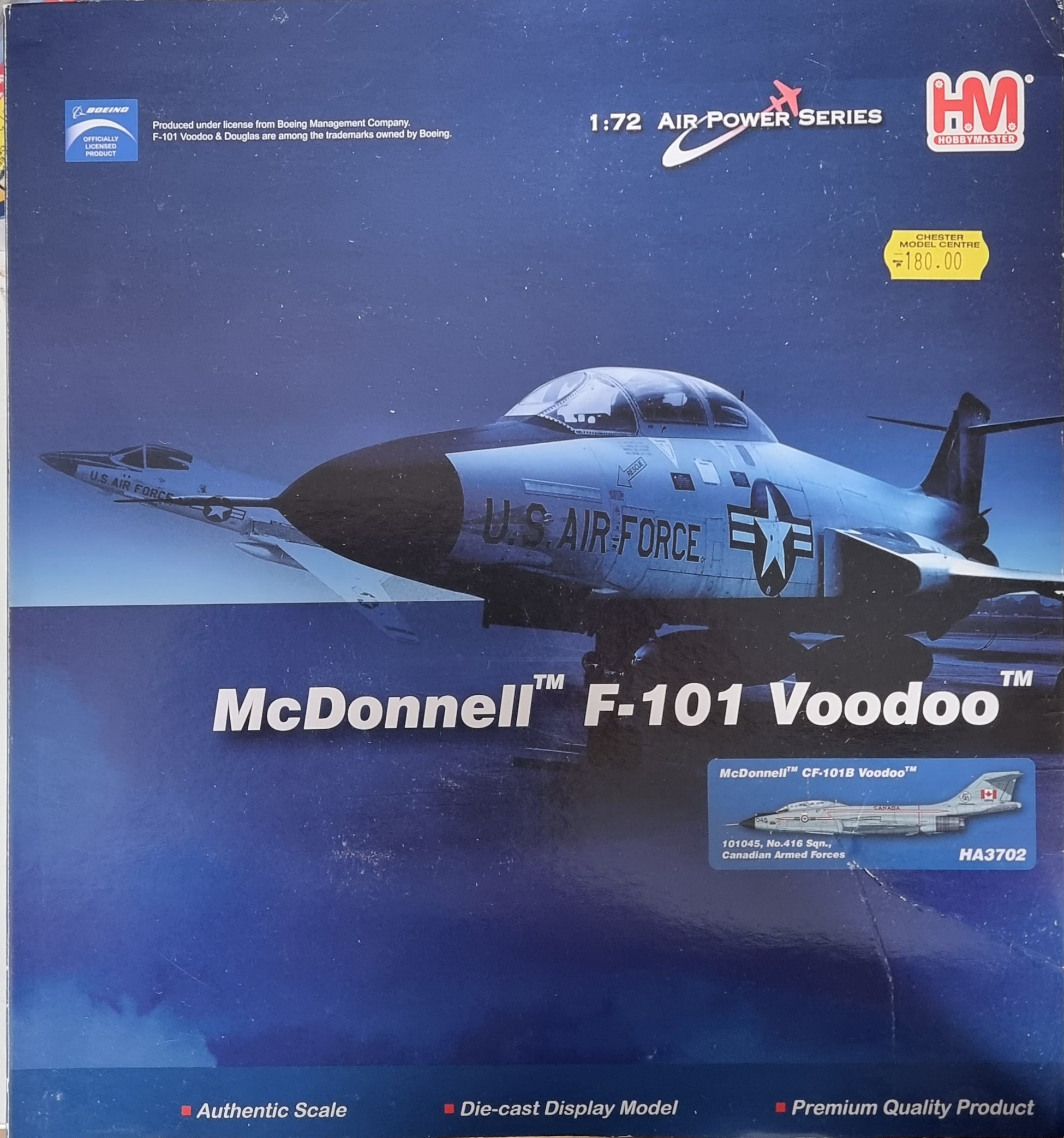 Hobbymaster HA3702 1:72 McDonnell F-101 Voodoo – Chester Model Centre