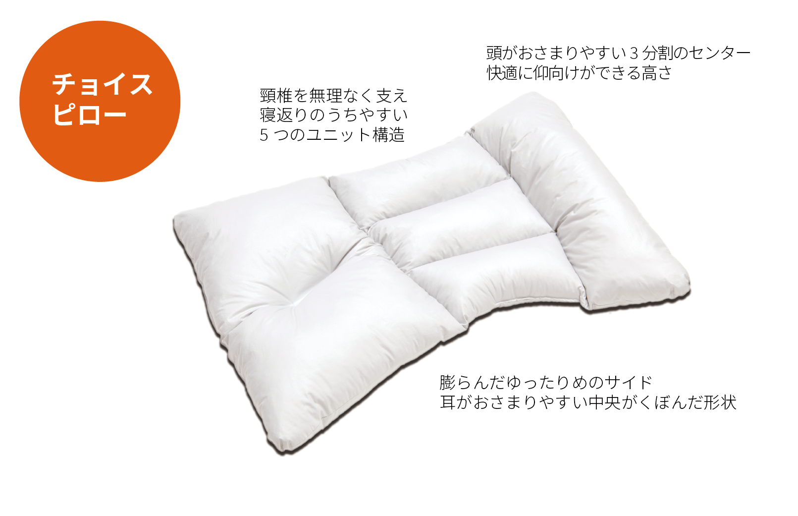 いつもの寝姿勢を保ち、仰向けでも横向きでも「快適睡眠」を