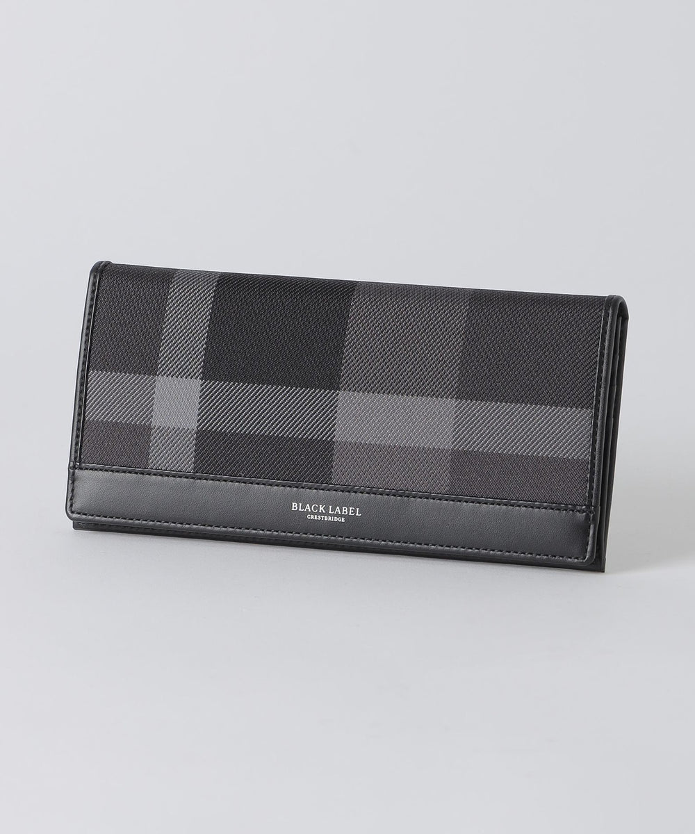 トーナルクレストブリッジチェックロングウォレット（ウォレット