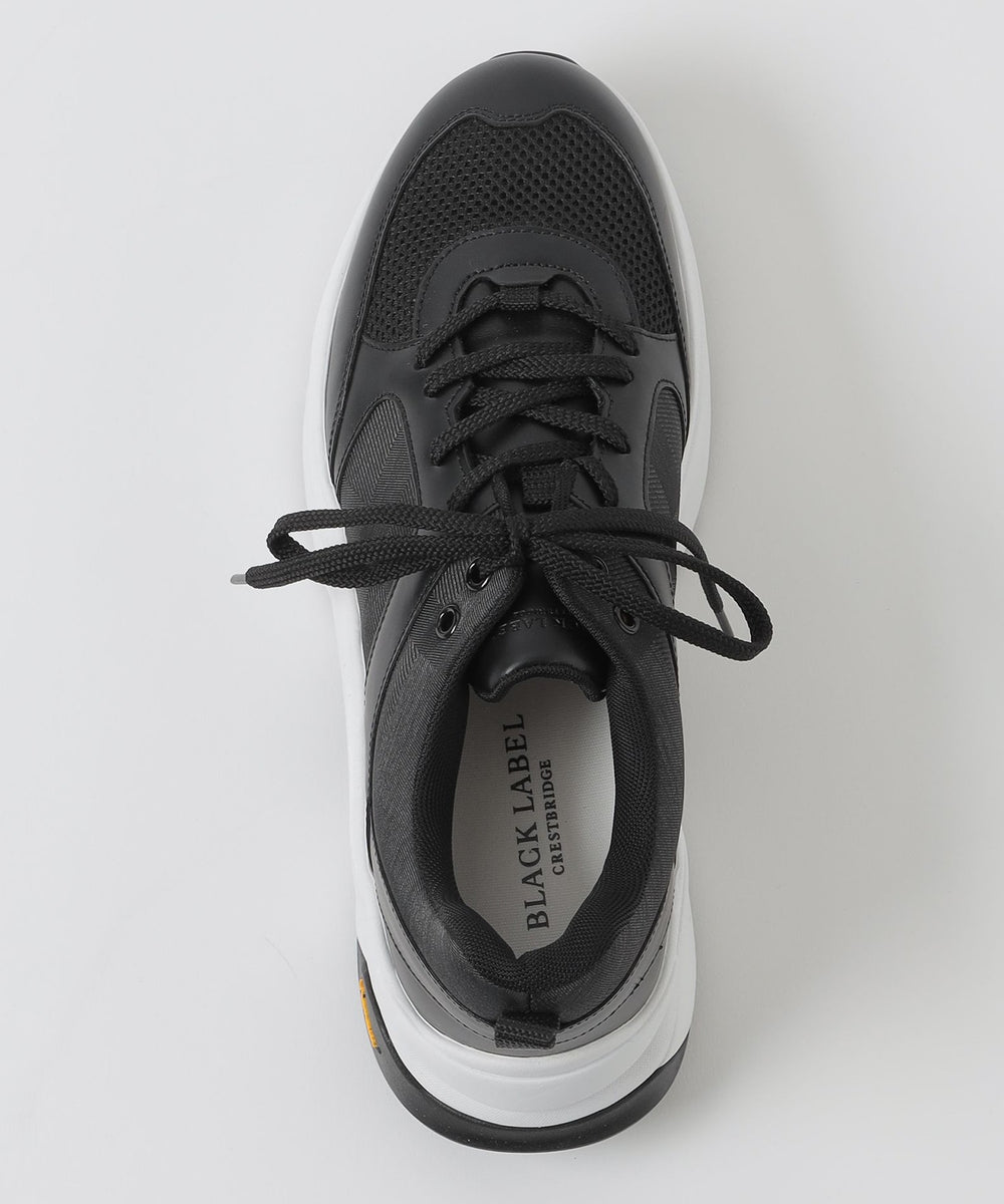 BLACK lab.】シャドークレストブリッジチェックビブラムスニーカー