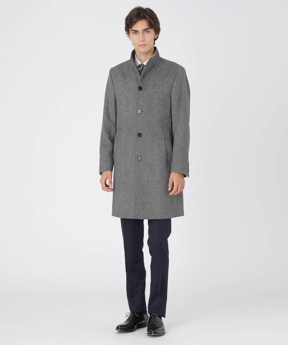 ブラックバレット グレーコート ベルト付き スピード発送 襟3Wayベルト