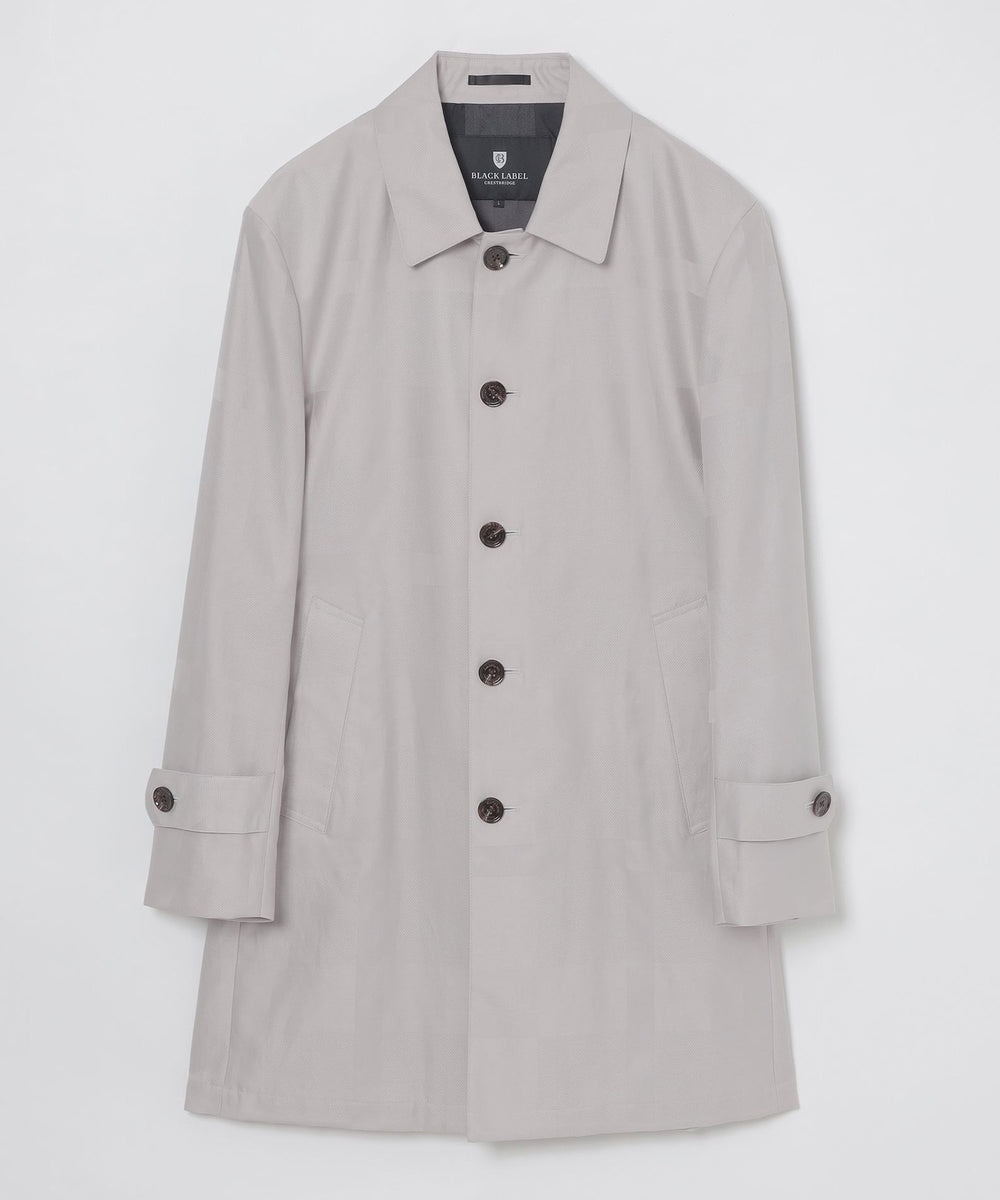 シャドーチェックライトウェイトステンカラーコート（ブルゾン