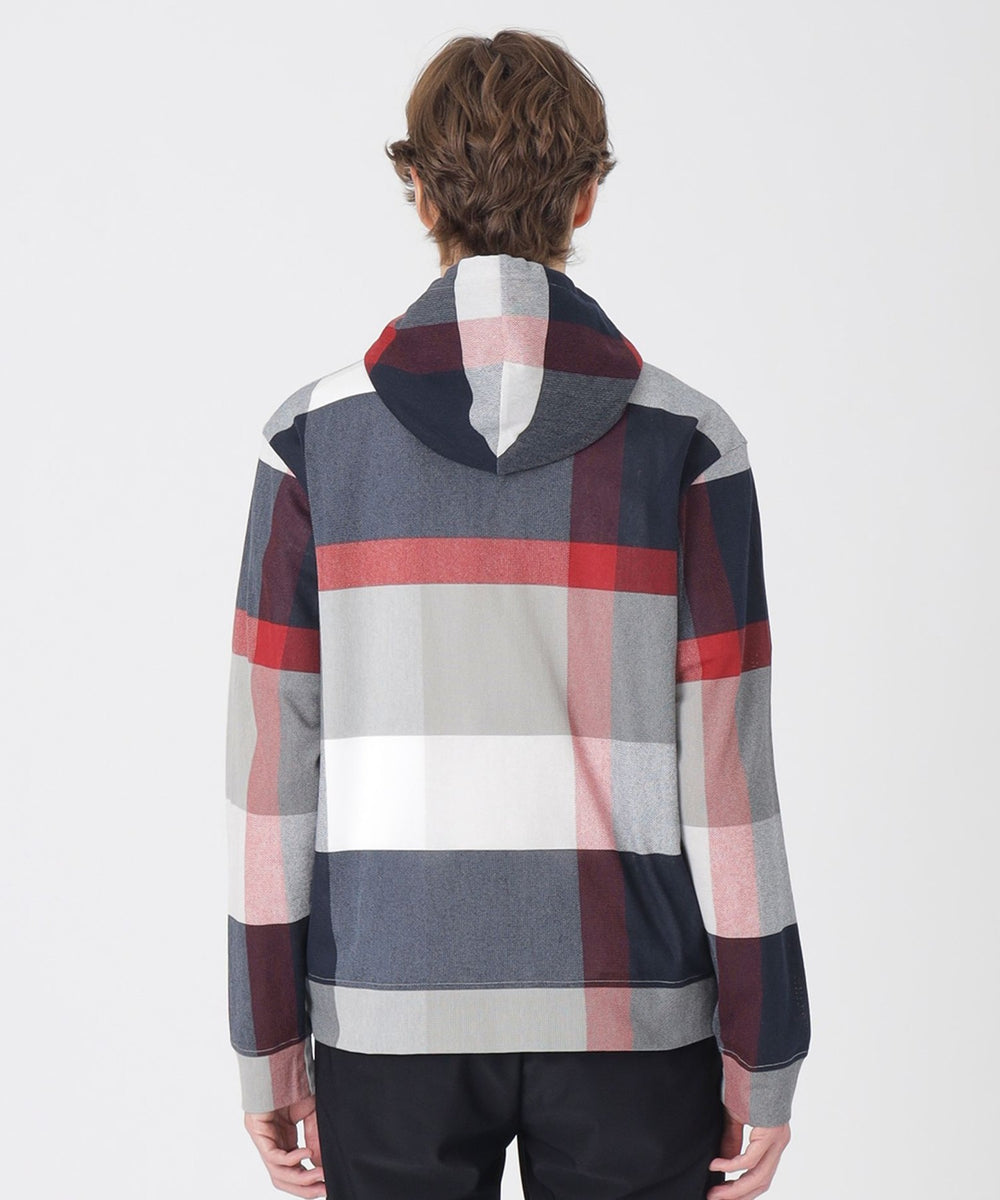 クレストブリッジチェックラッセルパーカー（カットソー）｜BLACK