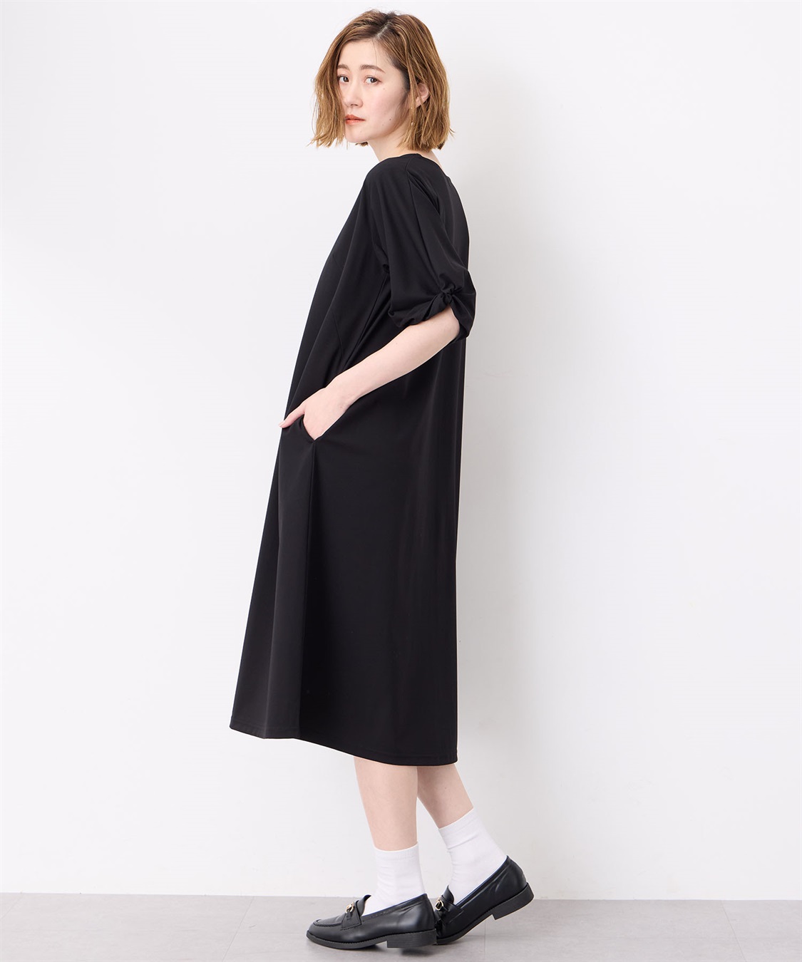 ねじりスリーブカノコワンピース Petit Honfleur｜クロスプラス公式