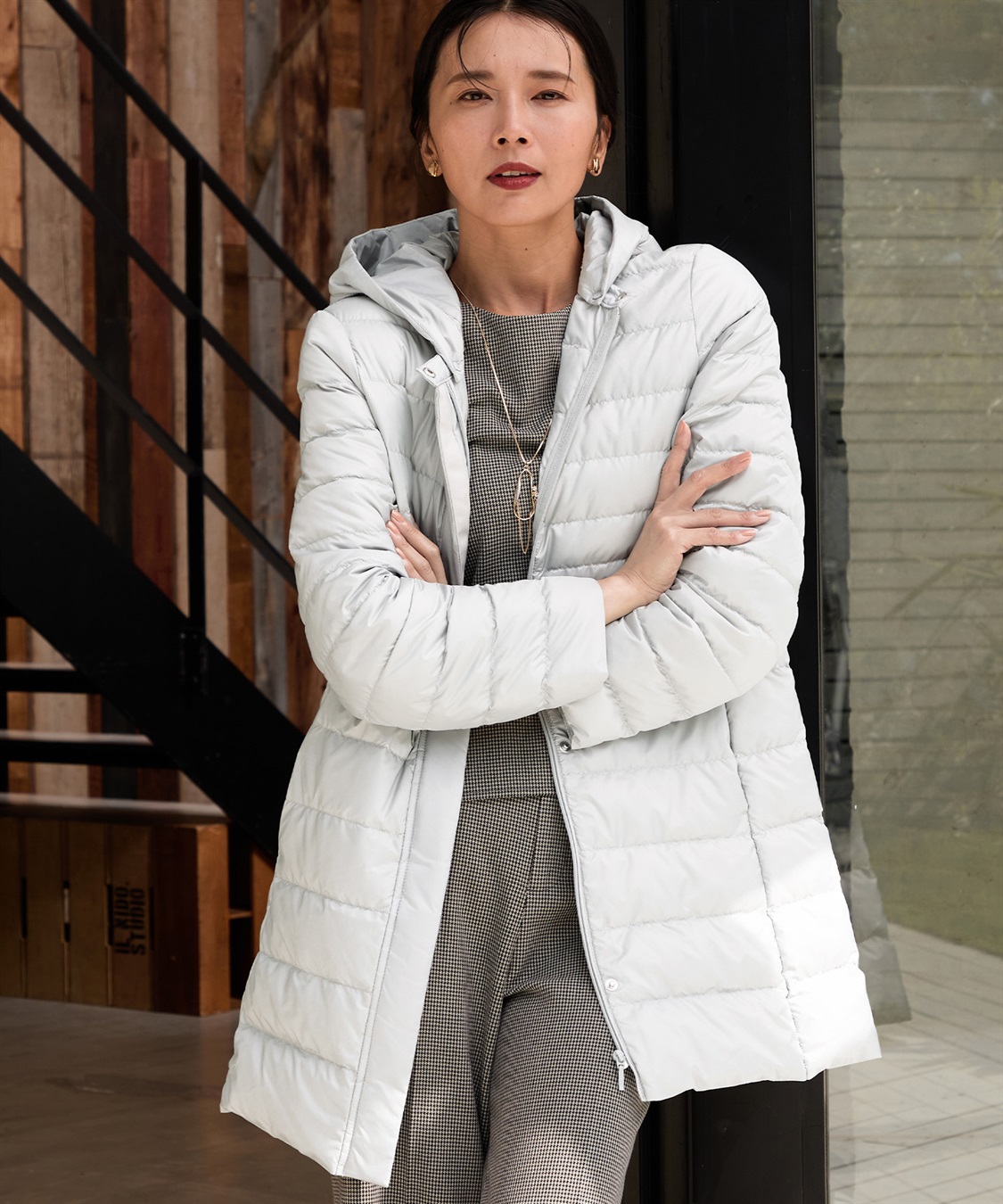 ライトダウンロングコート A/C DESIGN BY ALPHA CUBIC｜クロスプラス