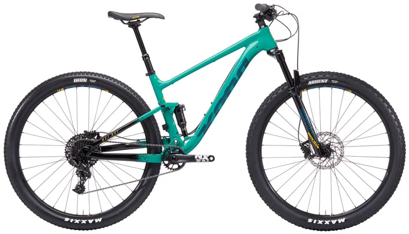 Kona Hei Hei 29er 2019 Full Suspension Mountain Bike - Seafoam/Black