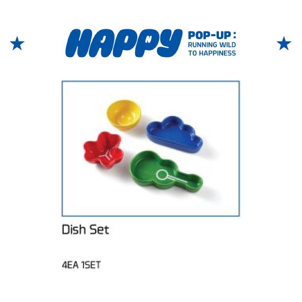 BTS Jin HAPPY POP-UP : RUNNING WILD TO HAPPINESS Dish Set - A-KPOP