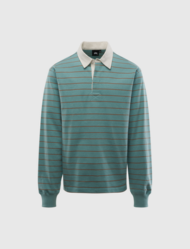 STÜSSY PIN STRIPED RUGBY