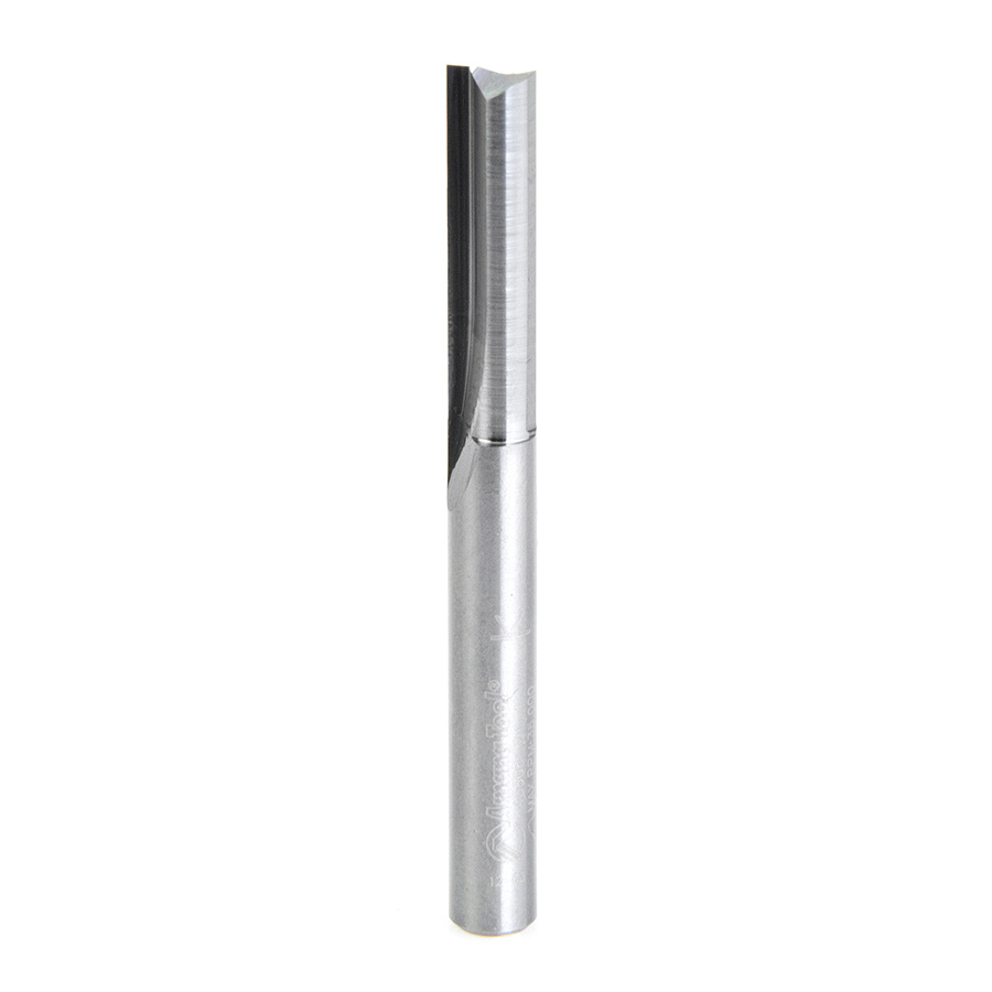 43608 Solid Carbide Double Straight 'V' Flute, Plastic Cutting 1/4