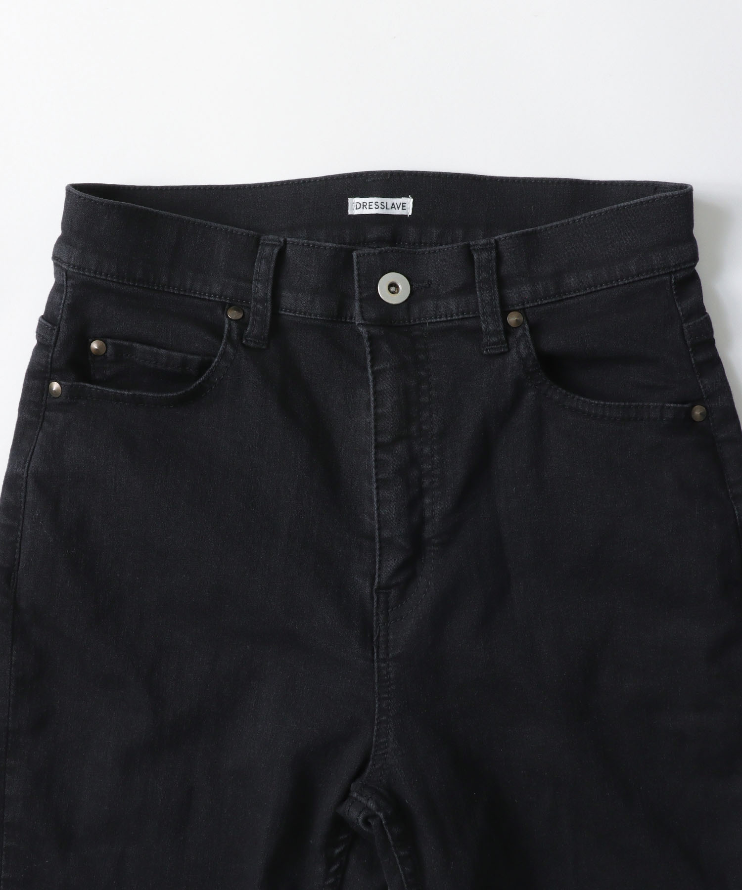isko black denim skinny pants | AND ON JIONE STORE（アンドオン