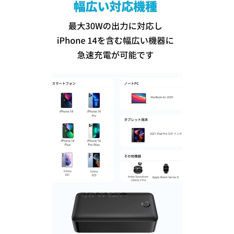 Anker 347 Power Bank (PowerCore 40000) | 大容量モバイルバッテリー