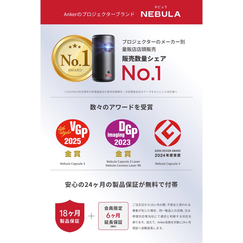 Nebula 公式デスクトップスタンド | プロジェクターアクセサリーの製品