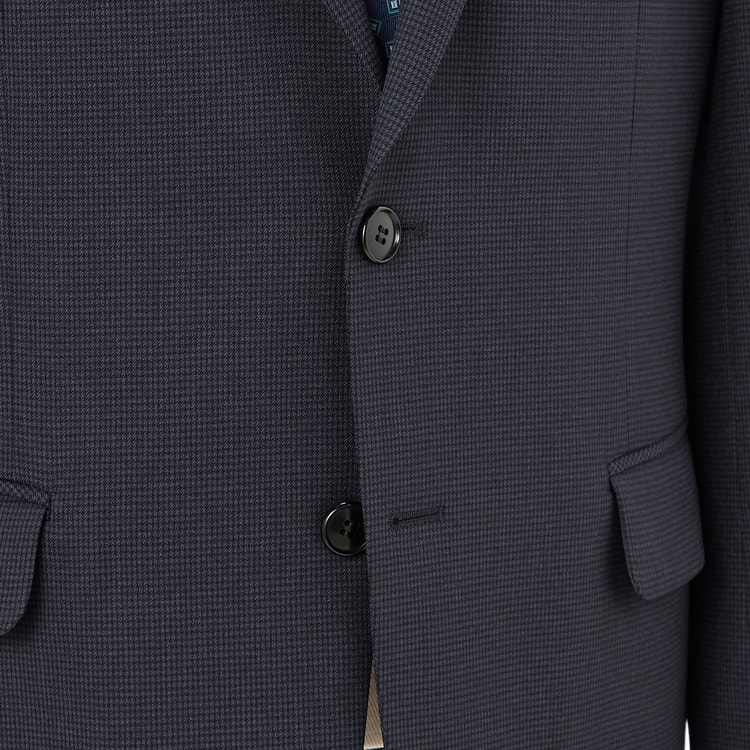 アウトレット】洗える ストレッチスーツ 紺織柄無地 JOURNAL WORK