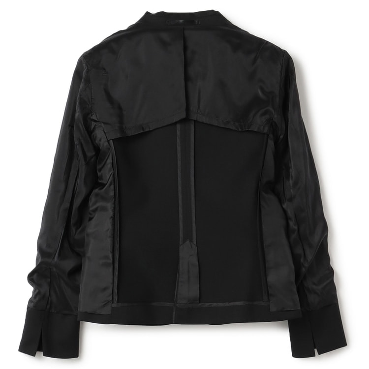 アウトレット】洗えるスーツ ストレッチ テーラードジャケット 黒