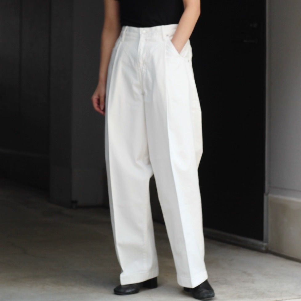 NEONSIGN - 【残りわずか】Wide Denim Slacks(WHITE ONE WASH