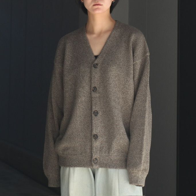 crepuscule - 【再販売通知受付可能】Moss Stitch V/N Cardigan